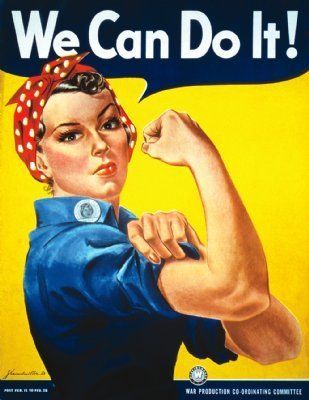 We can do it! - American WW2 propaganda Large 50x64cm