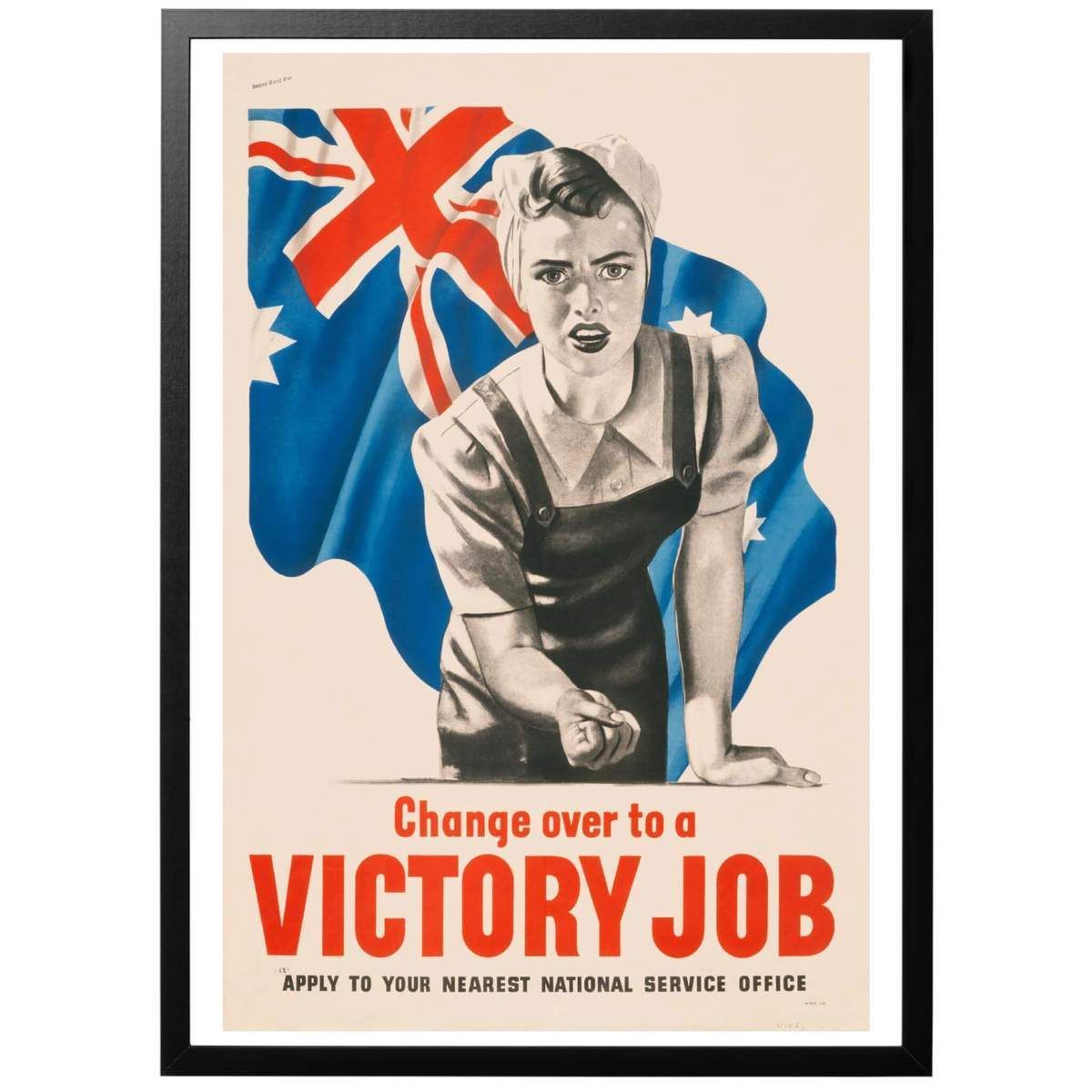 Change over to a Victory job Poster Medium 30x40cm