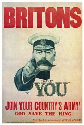 Britons "wants you" world war Medium 30x45cm