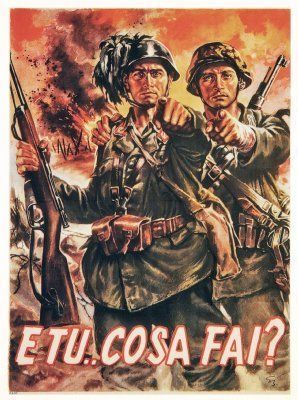 E tu.. cosa fai? - Italian propaganda posters Medium 30x40cm