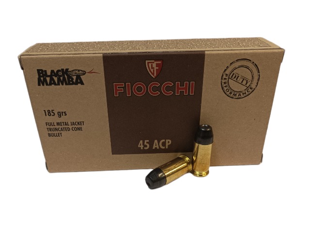 .45 ACP Fiocchi Black Mamba12g/185grs - FMJ TC