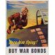 Vintage plagát - Keep him flying! Buy war bonds