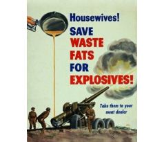 Vintage poster - Housewives Save waste propaganda posters