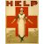 HELP - Red Cross Nurse poster ww1