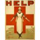 Plagát -  HELP - Red Cross Nurse poster ww1