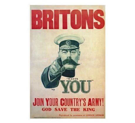 Britons "wants you" world war
