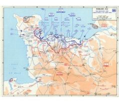 D-day invasion - war map