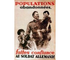Populations abandonées - French WW2 propaganda poster