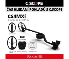 Detektor kovov C.Scope CS4MXi hĺbkový set