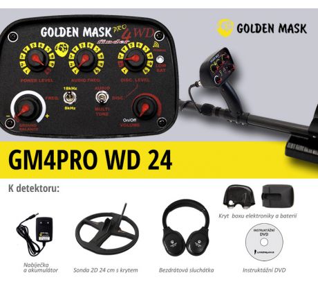 Detektor kovov Golden Mask GM4PRO WD 24