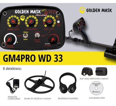 Detektor kovov Golden Mask GM4PRO WD 33