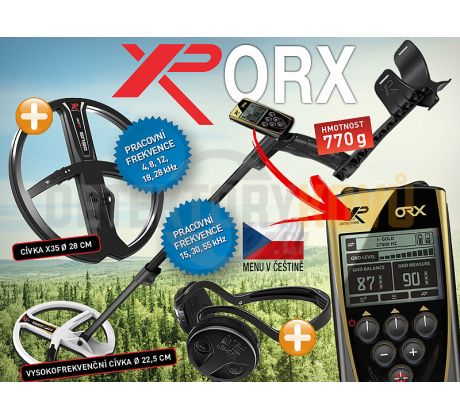 Detektor kovov XP ORX HF - hĺbkový set, dve cievky