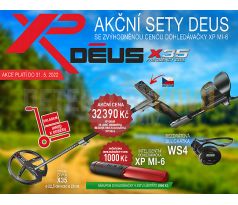 Detektor kovov XP Deus X35, 22,5 cm + hl. jednotka a slúchadla WS4 + MI-6