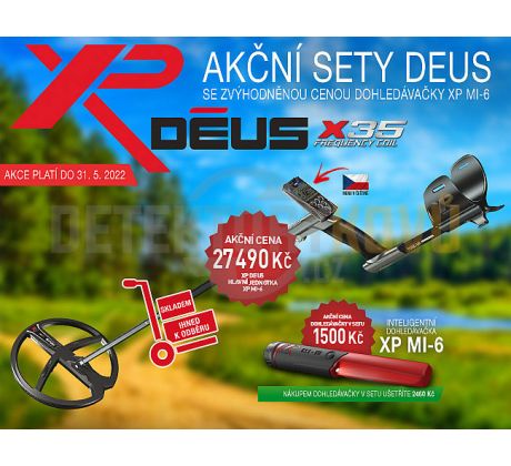 Detektor kovov XP Deus X35, 28 cm + hl. jednotka + MI-6