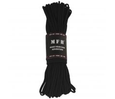 Paracord MFH 30m, čierny