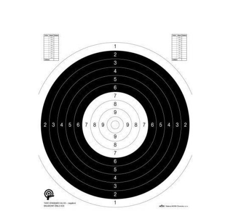 Terč 50/20 negatív, 10ks