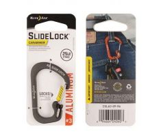 Karabína hliníková s poistkou Nite Ize - SlideLock Carabiner Aluminum #3