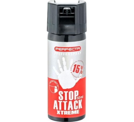 Obranný sprej Perfecta Pepper Stop Attack Xtreme 50ml /15%OC