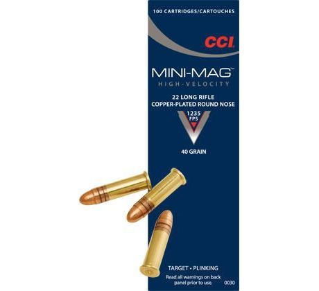 .22lr CCI Mini-Mag 2,56g/40gr - RN Copper-Plated /100ks