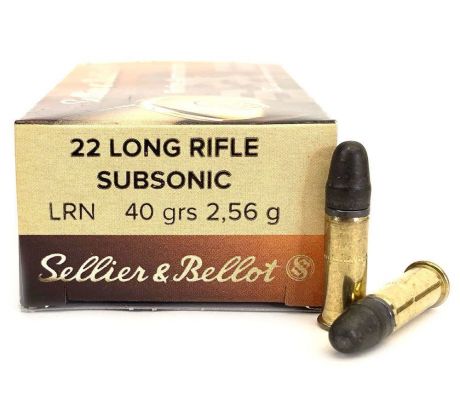 .22lr S&B Subsonic 2,56g/40gr - LRN /50ks