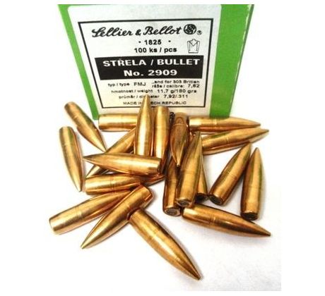 Strela 7,62mm S&B .311- 11,7g/180gr- FMJ /2909