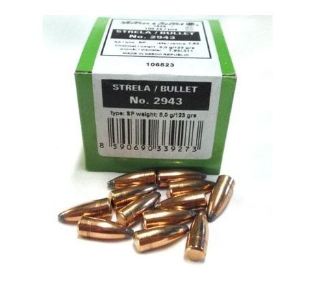 Strela 7,62mm S&B .311- 8,0g/123gr- SP /2943