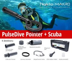 Nokta - Makro Pulsedive Pointer + Scuba Black SET