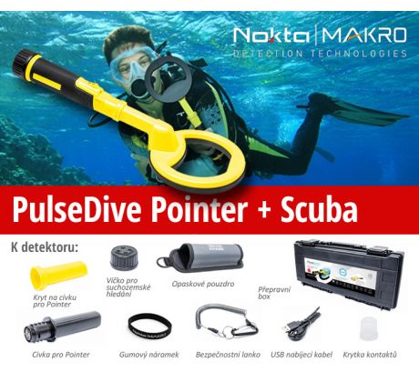 Nokta - Makro Pulsedive Pointer + Scuba Yellow SET