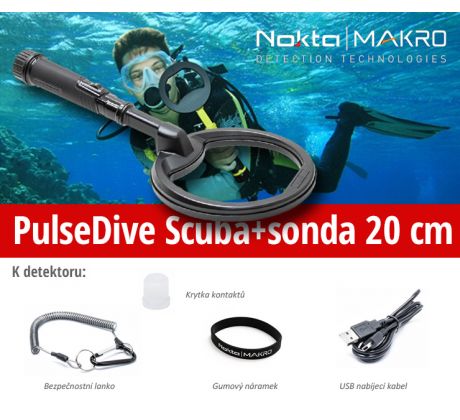 Nokta - Makro PulseDive Scuba detektor + sonda 20cm Black