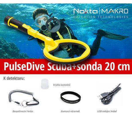 Nokta - Makro PulseDive Scuba detektor + sonda 20cm Yellow