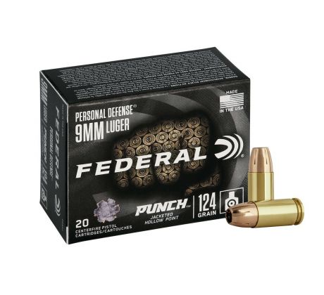 9mm Luger Federal Personal Defense Punch 124gr/8,04g JHP
