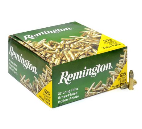 .22lr Remington 22 Golden Bullet 36gr Brass-Plated HP, 525 ks, 21250