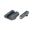 Mieridlá TruGlo Tritium - Fiber-optic pistol sights TFX - Glock 17/19 - Low - White outline