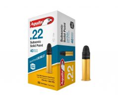.22LR Aquila Subsonic Solid Point 40gr/2,59g Lead Bullet, 635009