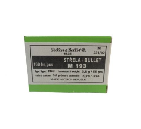 Strela .223 S&B 3,6g/55gr-FMJ /M193