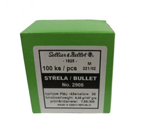 Strela 7,62mm S&B .308- 9,7g/147gr- FMJ /2908