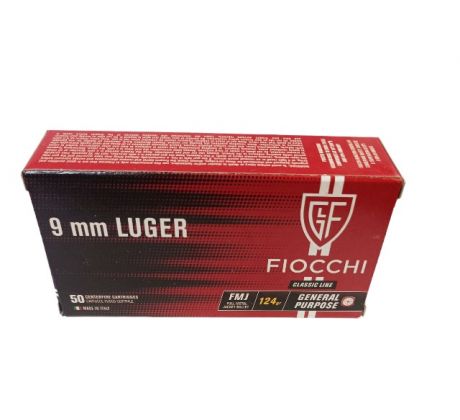 9mm Luger Fiocchi 124grs - FMJ