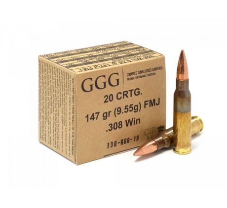 .308Win. GGG, 147gr FMJ, GPX11