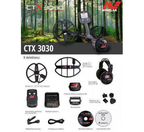 Detektor kovov Minelab CTX 3030 profesional