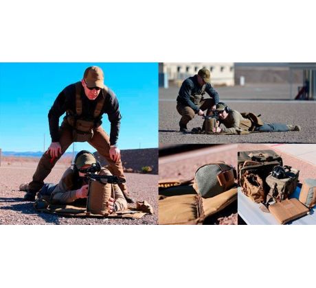 Helikon-Tex Accuracy Shooting Bag - Cuscino Per Fucile A Rullo, Coyote, Per Tiro Di Precisione