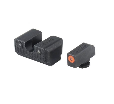 TruGlo - Tritium Pro Night Sights pre Glock 17/19 - Low - Orange outline, TG231G1C