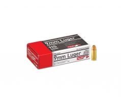 9mm Luger Aquila 115gr/7,45g FMJ