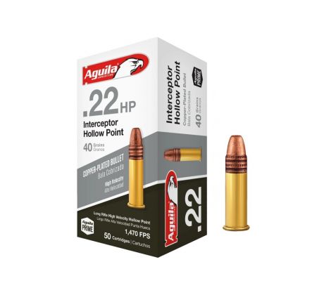 Aguila .22LR Interceptor 40gr/2,59g CP HP, 635016HP