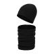 Čiapka s nákrčníkom BEANIE, čierna, CMG CZ-BN-SC-BL