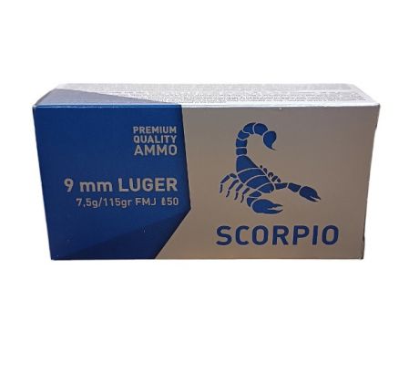 9mm Luger STV Scorpio 7,5g FMJ