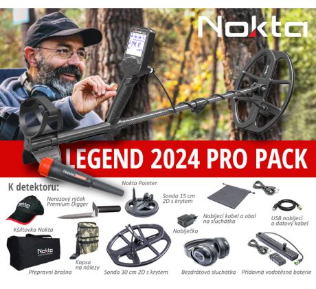 Detektor kovov Nokta Makro The Legend Pro Pack - model 2024