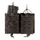 Puzdro na zásobník dvojité, MOLLE, Black, MIL TEC 13497402