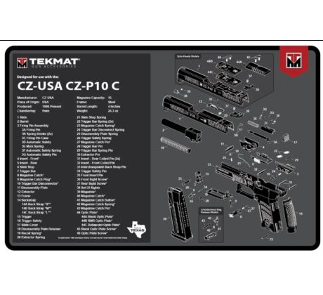 Podložka na čistenie zbraní TEKMAT CZ P-10C