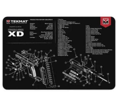 Podložka na čistenie zbraní TEKMAT SPRINGFIELD XD, TEK-17-XD