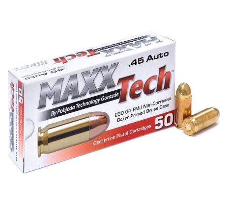 .45Auto MAXXTech 230gr/14,90g FMJ
